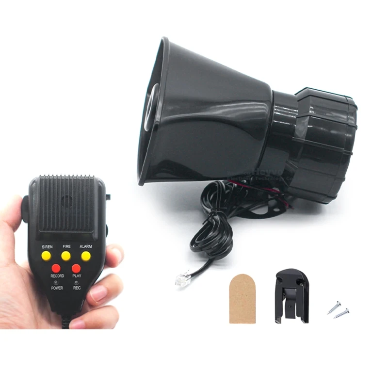 5/7-Sound Loud Car Warning Alarm Truck Alarm Loudspeaker 12V Siren Air Horn Megaphone for Police Firemen Car Horn R2LC
5/7-Sound Loud Car Warning Alarm Truck Alarm Loudspeaker 12V Siren Air Horn Megaphone for Police Firemen Car Horn R2LC
