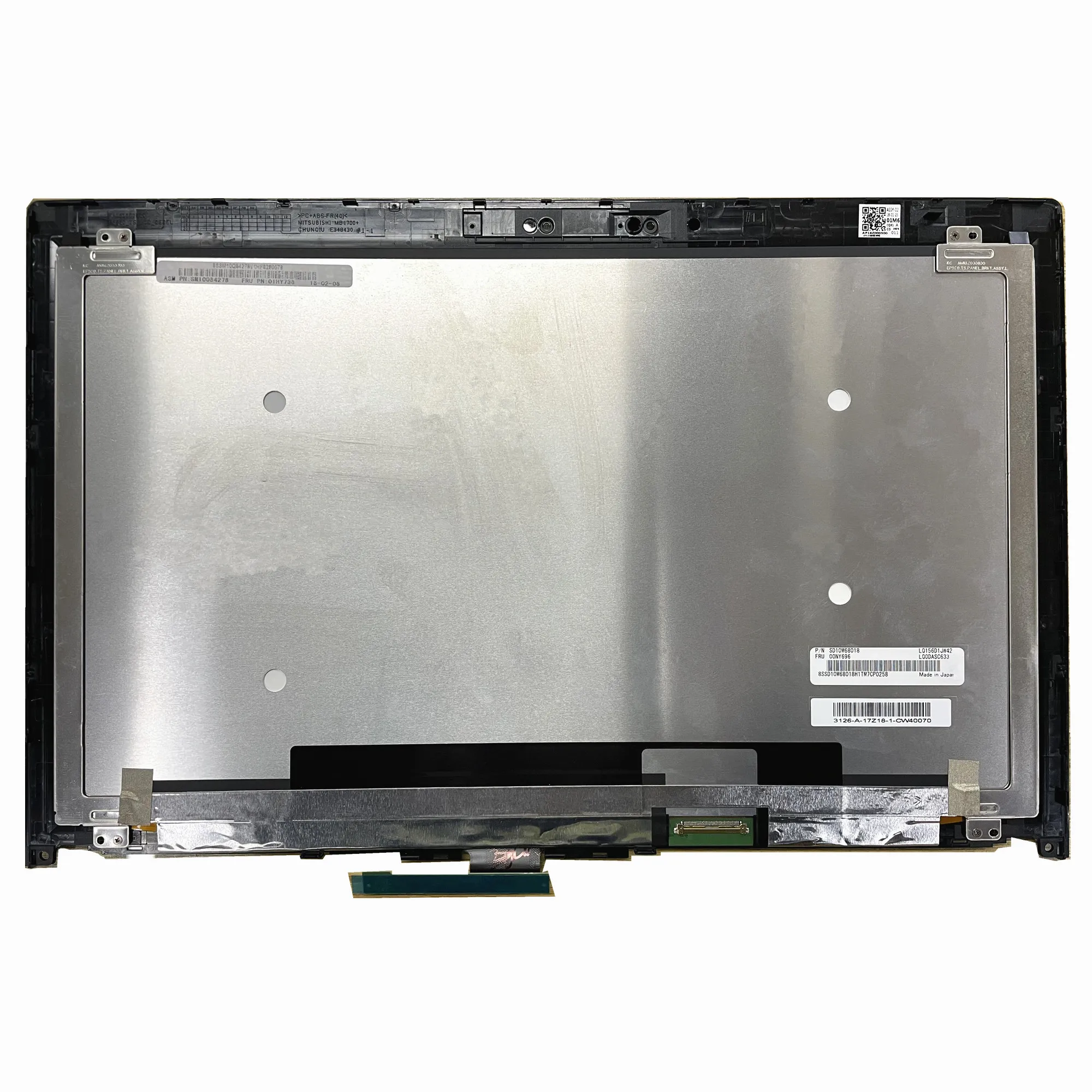 LQ156D1JW42 LQ0DASC633 For Lenovo Thinkpad P52 15.6'' Laptop LCD Display Touch Screen Assembly With frame 3840*2160 EDP 40 Pins
LQ156D1JW42 LQ0DASC633 For Lenovo Thinkpad P52 15.6'' Laptop LCD Display Touch Screen Assembly With frame 3840*2160 EDP 40 Pins