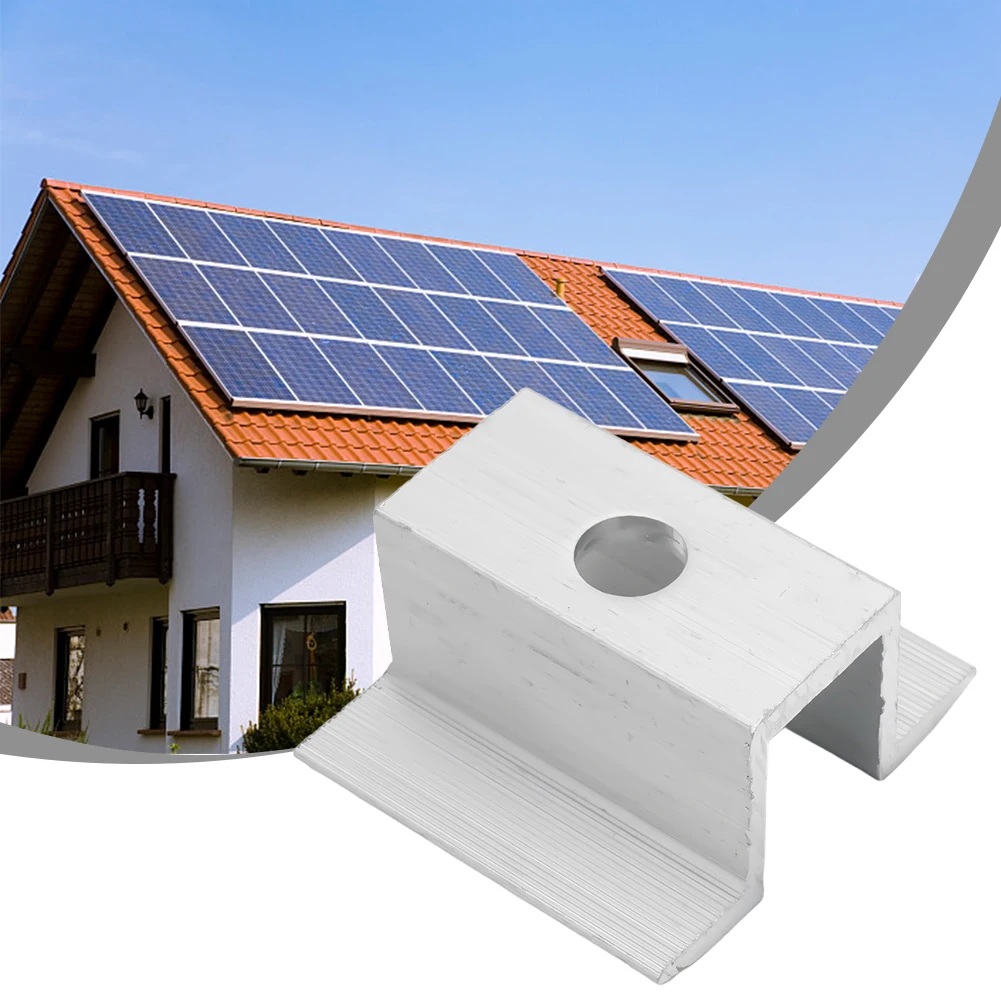 Brand New Solar Middle Clamp Aluminum Alloy Connecting Solar Panel For Frame Height 25-50mm Replacement Silver
Brand New Solar Middle Clamp Aluminum Alloy Connecting Solar Panel For Frame Height 25-50mm Replacement Silver