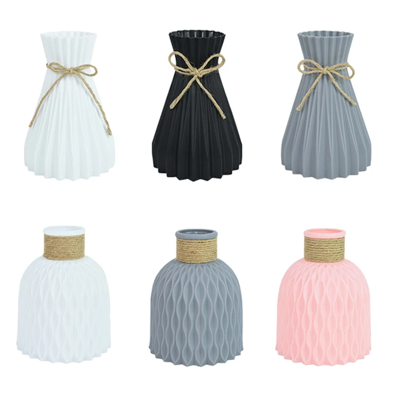 Nordic Vase Home Plastic Pure Color Vase for Home Decor Fresh Flower Storage Bottle Wedding Party Table Decorations Flower Pot
Nordic Vase Home Plastic Pure Color Vase for Home Decor Fresh Flower Storage Bottle Wedding Party Table Decorations Flower Pot
