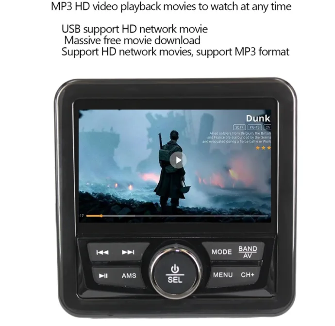 Водонепроницаемая Bluetooth стереосистема для лодки SPA
Водонепроницаемая Bluetooth стереосистема для лодки SPA