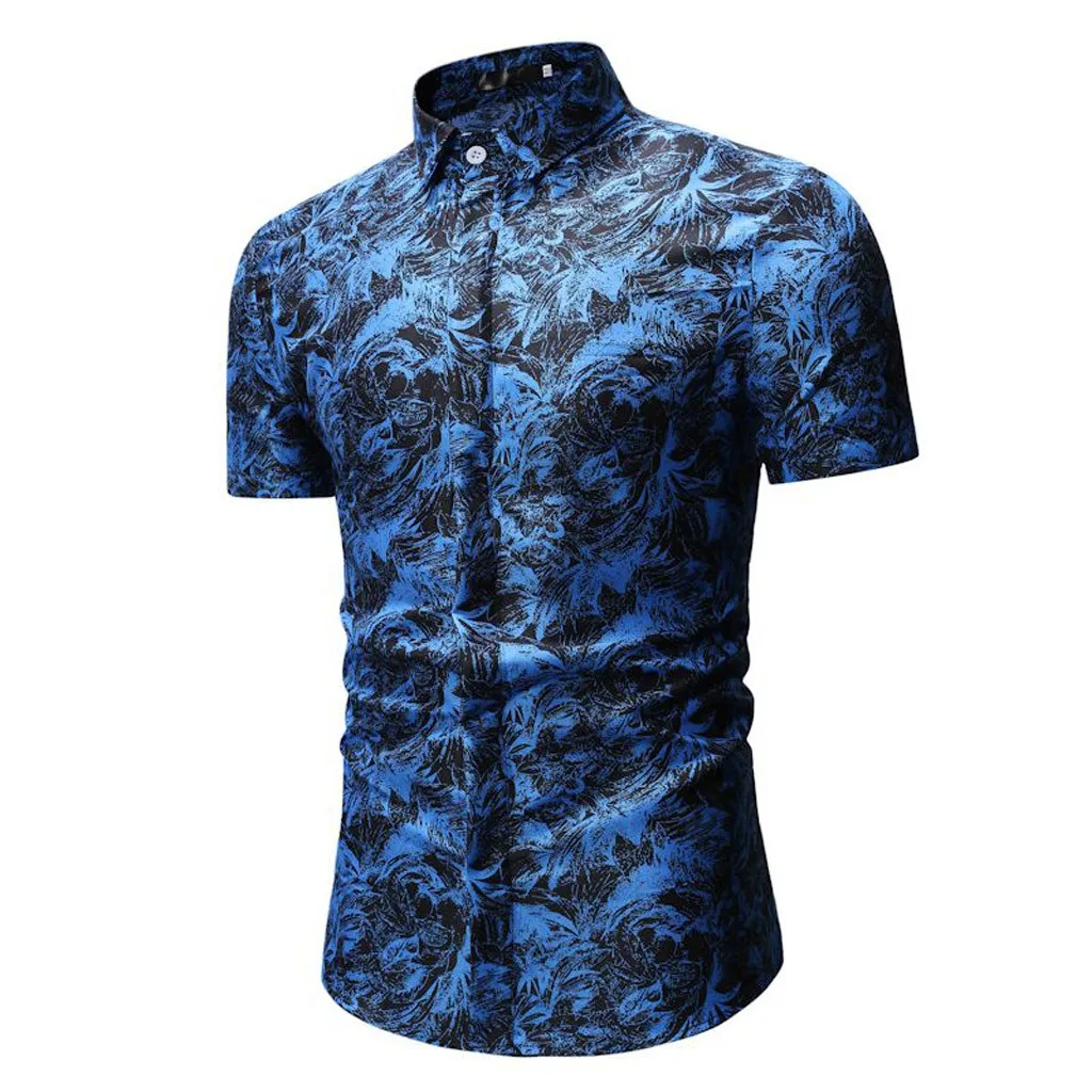 Men's Summer Print Turn-Down Collar Slim Fit Short Sleeve Top Shirt Blouse Floral Dress Shirt
Men's Summer Print Turn-Down Collar Slim Fit Short Sleeve Top Shirt Blouse Floral Dress Shirt