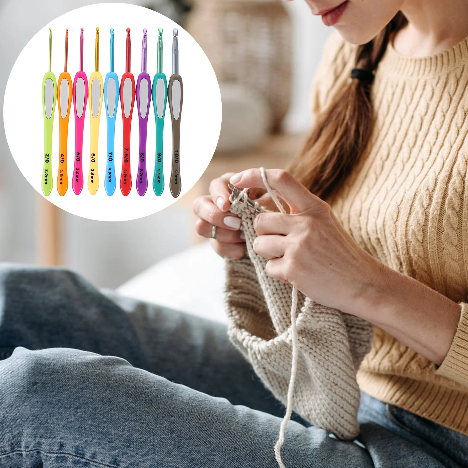 Crochet Forhooks Hook Set Beginners Knitting Complete Lightedand Hands Arthritic Crocheting Sweater Needle Kit Aluminum Weaving
Crochet Forhooks Hook Set Beginners Knitting Complete Lightedand Hands Arthritic Crocheting Sweater Needle Kit Aluminum Weaving