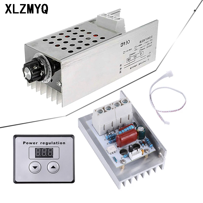 AC 220V 10000W SCR Digital Control Electronic Voltage Regulator Speed Control 220 V LED Dimmer Thermostat + Digital Power Supply
AC 220V 10000W SCR Digital Control Electronic Voltage Regulator Speed Control 220 V LED Dimmer Thermostat + Digital Power Supply