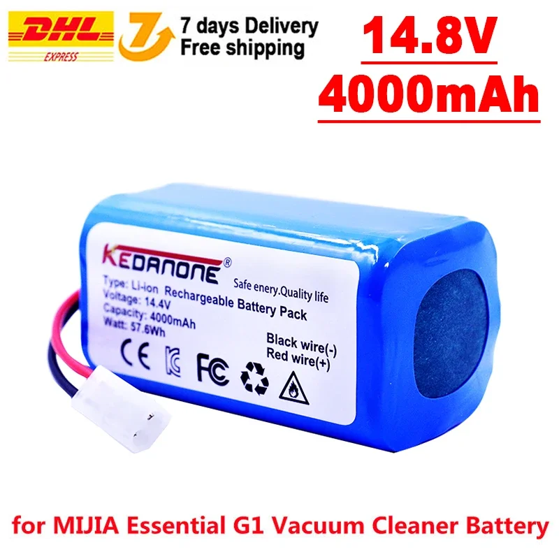 Original for Xiaomi Replacement Battery H18650CH-4S1P For XIOMI MIJIA Mi Robot Vacuum-Mop Essential G1 MJSTG1 SKV4136GL 4000mAh
Original for Xiaomi Replacement Battery H18650CH-4S1P For XIOMI MIJIA Mi Robot Vacuum-Mop Essential G1 MJSTG1 SKV4136GL 4000mAh