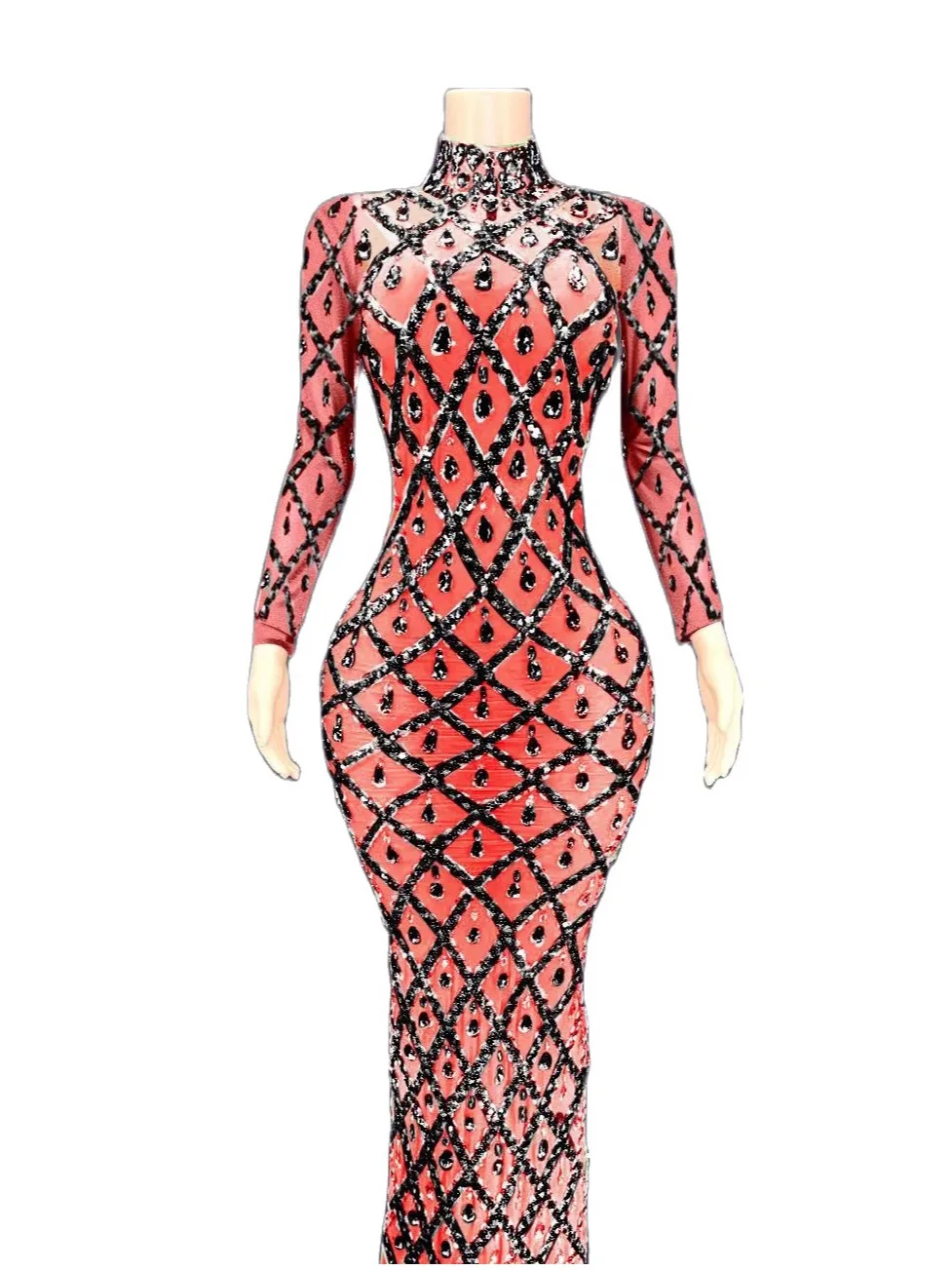 Multicolored Shining Crystal Rhinestones Long Sleeves Sexy Dress For Women Evening Celebrity Clothing Stage Ballroom Costumes
Multicolored Shining Crystal Rhinestones Long Sleeves Sexy Dress For Women Evening Celebrity Clothing Stage Ballroom Costumes