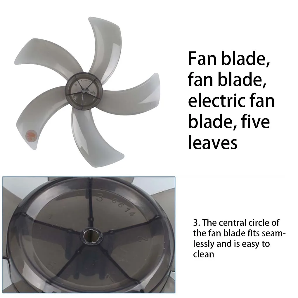 Fan Accessories Waterproof 5-Leaves Replacement Removable Table Fanner Part General Accessory Standing Pedestal Fan
Fan Accessories Waterproof 5-Leaves Replacement Removable Table Fanner Part General Accessory Standing Pedestal Fan