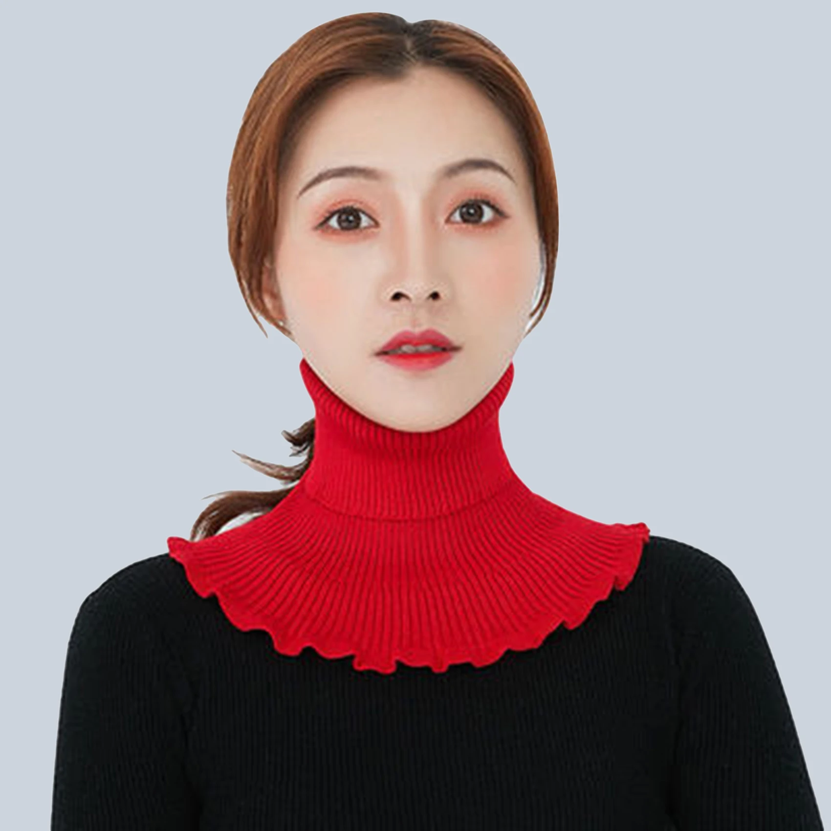 Warm Men Women Fake Collar Scarf Knitted Elastic False Collar Scarf Warm Winter Cycling Windproof Ruffles Detachable Wrap Scarf
Warm Men Women Fake Collar Scarf Knitted Elastic False Collar Scarf Warm Winter Cycling Windproof Ruffles Detachable Wrap Scarf