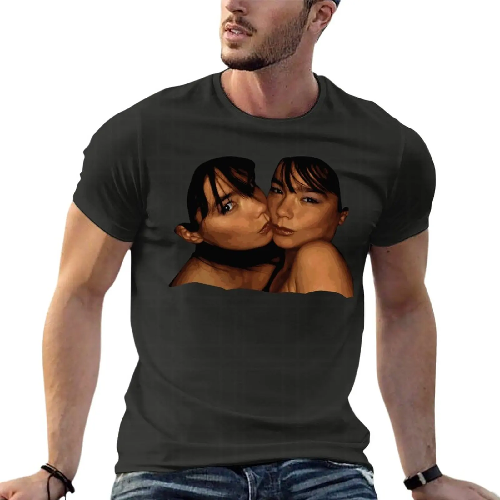 Vintage 90S Bjork Twins Oversized T Shirt Summer Men Clothes Short Sleeve Streetwear Plus Size Tops Tee
Vintage 90S Bjork Twins Oversized T Shirt Summer Men Clothes Short Sleeve Streetwear Plus Size Tops Tee