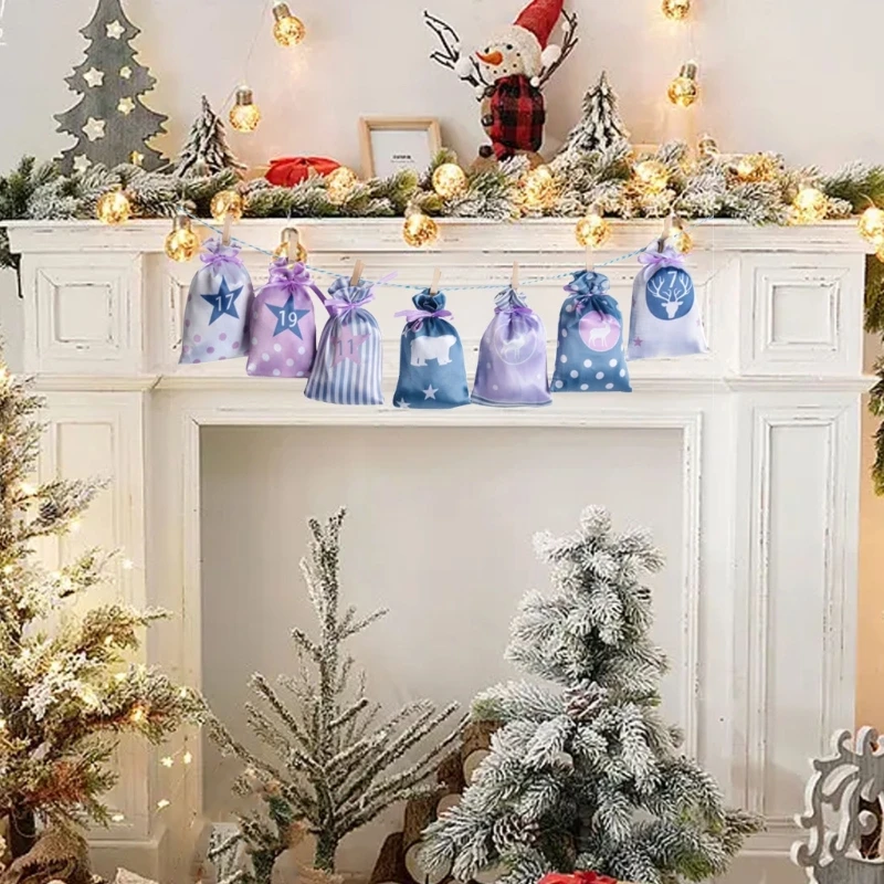 28GD Calendar Bags Advent Bags with Drawstring Party Supplies Wall Home Decoration
28GD Calendar Bags Advent Bags with Drawstring Party Supplies Wall Home Decoration