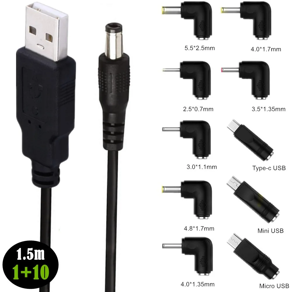 Кабель питания от USB к DC 5,5*2,1 мм + DC 3,5*1,35 мм 4,0*1,7 мм Type-C Mini Micro к 5,5/2,1 розетке DC Barrel Jack разъем питания
Кабель питания от USB к DC 5,5*2,1 мм + DC 3,5*1,35 мм 4,0*1,7 мм Type-C Mini Micro к 5,5/2,1 розетке DC Barrel Jack разъем питания