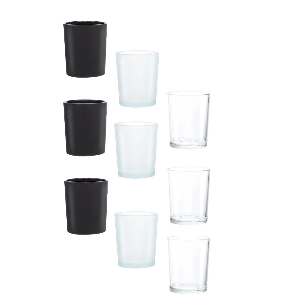9Pcs Glass Candle Cups Decorative Candle Holders Aroma Candle Cups Candle Storage Cups for Home Hotel Dining Table
9Pcs Glass Candle Cups Decorative Candle Holders Aroma Candle Cups Candle Storage Cups for Home Hotel Dining Table