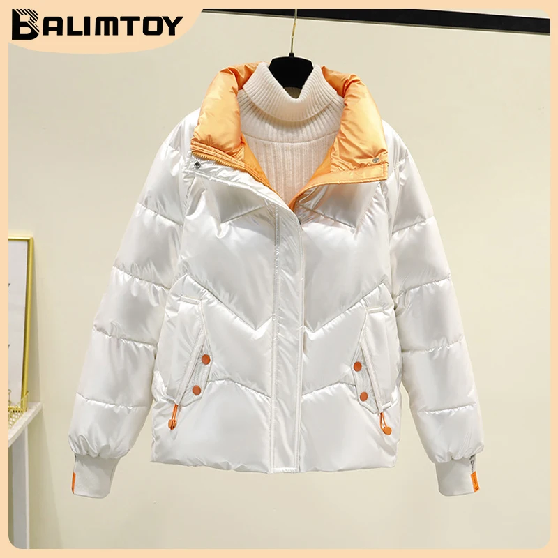2022 Winter Shiny Down Jacket Women's Hooded Short Coat Korean Thickened Warm Bread Jacket Puffer Parka Female Overcoat
2022 Winter Shiny Down Jacket Women's Hooded Short Coat Korean Thickened Warm Bread Jacket Puffer Parka Female Overcoat