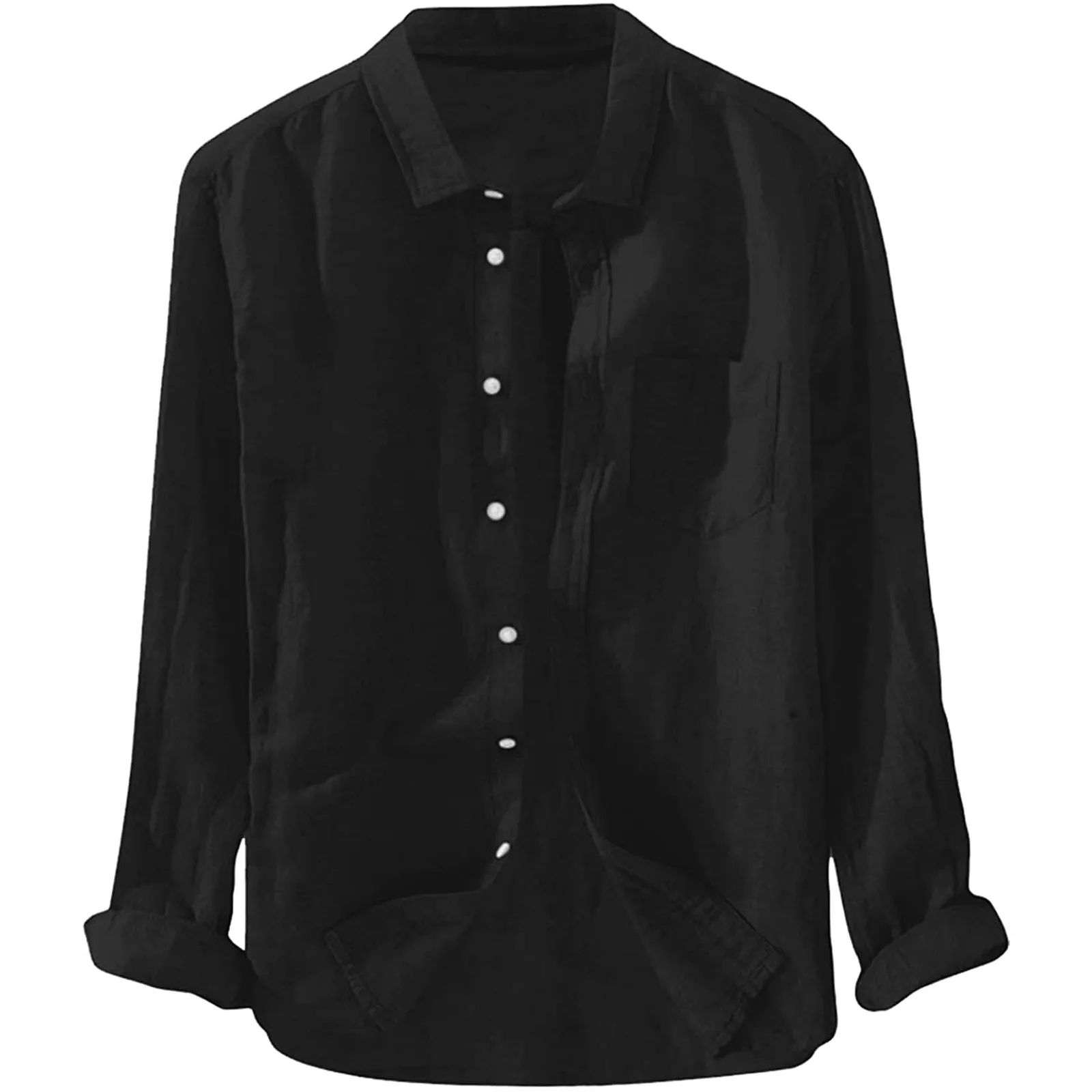 Men's Simple Linen Shirt Autumn Long-sleeved Casual Standing Collar Blouse Summer Solid Color Tops 2021 camisa masculina
Men's Simple Linen Shirt Autumn Long-sleeved Casual Standing Collar Blouse Summer Solid Color Tops 2021 camisa masculina