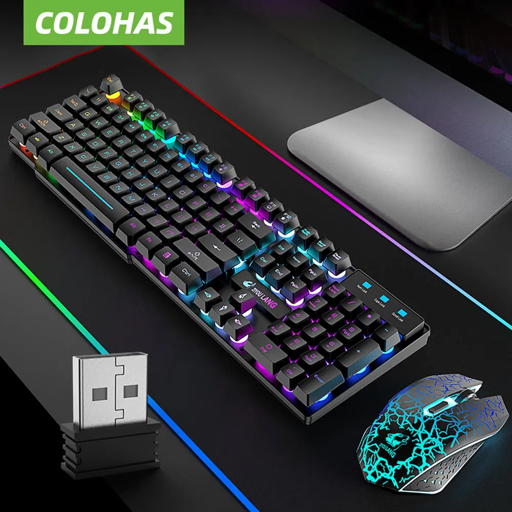 2,4G Беспроводная игровая клавиатура мышь с RGB подсветкой Беспроводная клавиатура компьютера геймерская оптическая мышь для Macbook PC Gamer
2,4G Беспроводная игровая клавиатура мышь с RGB подсветкой Беспроводная клавиатура компьютера геймерская оптическая мышь для Macbook PC Gamer