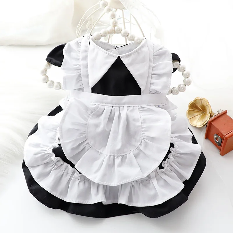 Maid Outfit Dress Dog Clothing Lacework Dogs Clothes Lolita Pet Outfits Sweet All Season Costume Trendy Girl Outfit Pet Clothing
Maid Outfit Dress Dog Clothing Lacework Dogs Clothes Lolita Pet Outfits Sweet All Season Costume Trendy Girl Outfit Pet Clothing