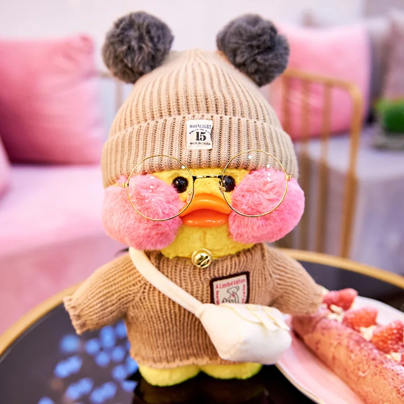 30cm Kawaii LaLafanfan Coffee Yellow Duck Plush Toy Creative Stuffed Animals Duck Soft Doll Baby Toys Birthday Gift for Girl
30cm Kawaii LaLafanfan Coffee Yellow Duck Plush Toy Creative Stuffed Animals Duck Soft Doll Baby Toys Birthday Gift for Girl