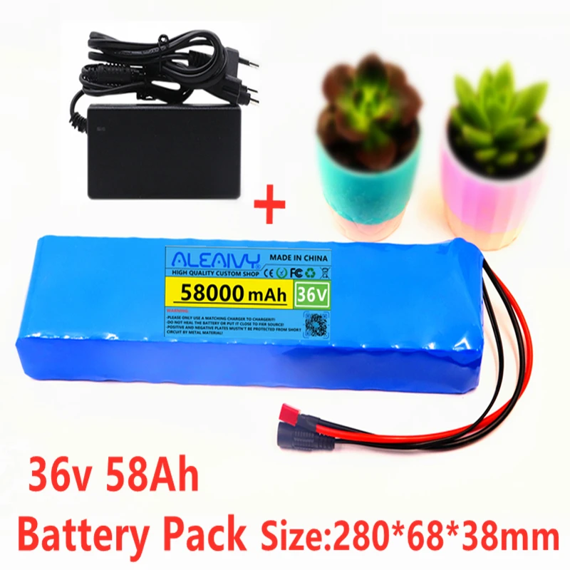 10S3P 36V 58ah Battery e-bike battery pack 18650 Li-Ion Battery 600W High Power and Capacity 42V Motorcycle Scooter With Charger
10S3P 36V 58ah Battery e-bike battery pack 18650 Li-Ion Battery 600W High Power and Capacity 42V Motorcycle Scooter With Charger