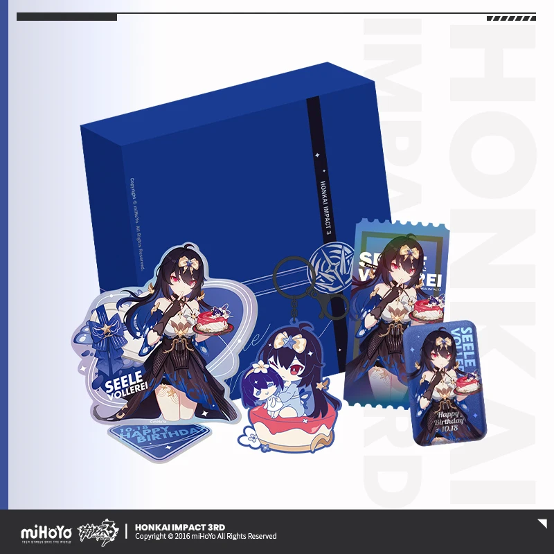 Подарочная коробка для игры Honkai Impact 3 Seele Vollerei, подставка для косплея, набор аксессуаров для моделей, акриловая подвеска, брелок, металлический значок, подарок на Рождество
Подарочная коробка для игры Honkai Impact 3 Seele Vollerei, подставка для косплея, набор аксессуаров для моделей, акриловая подвеска, брелок, металлический значок, подарок на Рождество