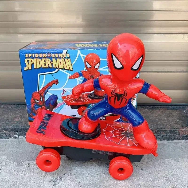 New Spiderman Automatic Flip Rotation Skateboard Acousto-optic Car Electric Music Toy Stunt Scooters Christmas Gift
New Spiderman Automatic Flip Rotation Skateboard Acousto-optic Car Electric Music Toy Stunt Scooters Christmas Gift