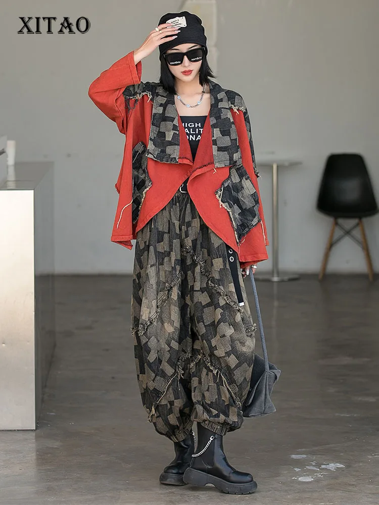 XITAO Two Piece Set Women Fashion New Irregular Patchwork Full Sleeve Top Elastic Waist Print Pattern Full Length Pants WMD5394
XITAO Two Piece Set Women Fashion New Irregular Patchwork Full Sleeve Top Elastic Waist Print Pattern Full Length Pants WMD5394