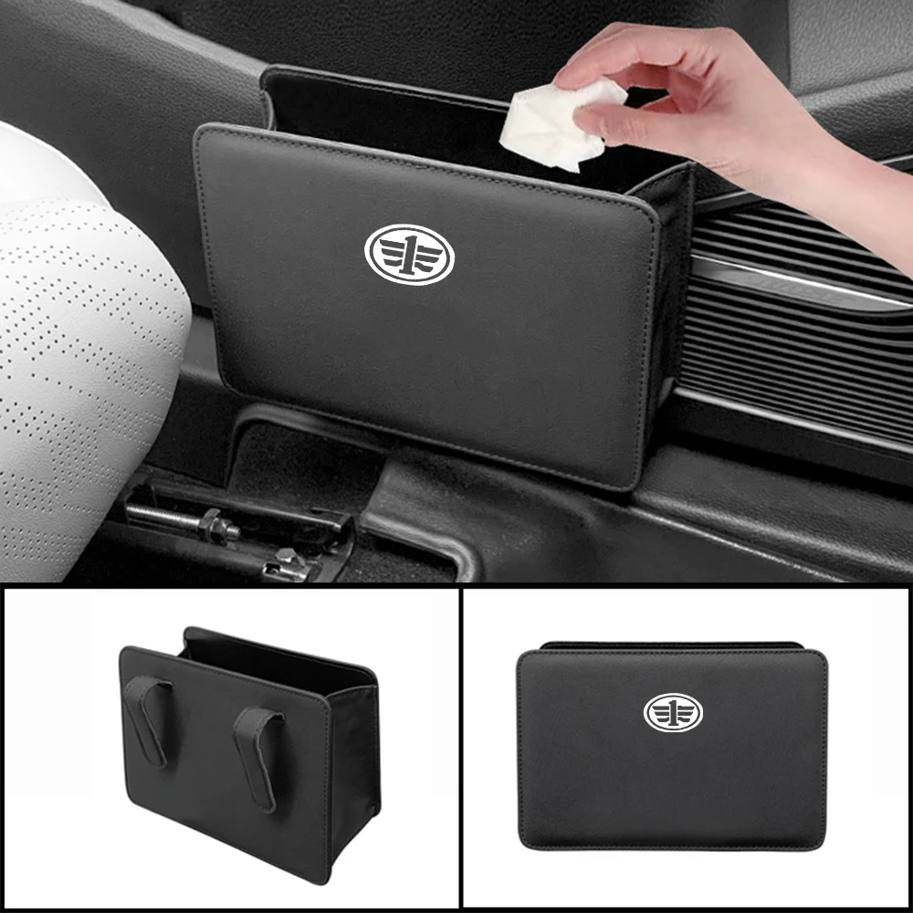 

Car Trash Can Collapsible Leak-Proof Storage Bag Backseat with Garbage Bag for FAW Group Besturn Junpai Bora Jinn Vita Xiali