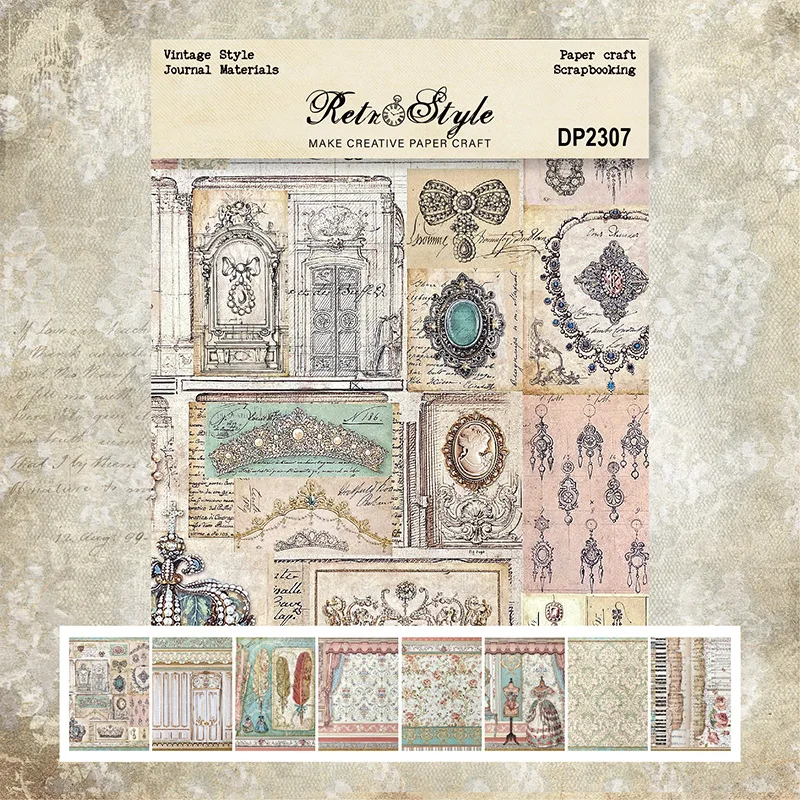Vintage Material Papers for DIY Scrapbooking Card Making Handmade Diary Album Background Paper Junk Journal Decorative Supplies
Vintage Material Papers for DIY Scrapbooking Card Making Handmade Diary Album Background Paper Junk Journal Decorative Supplies