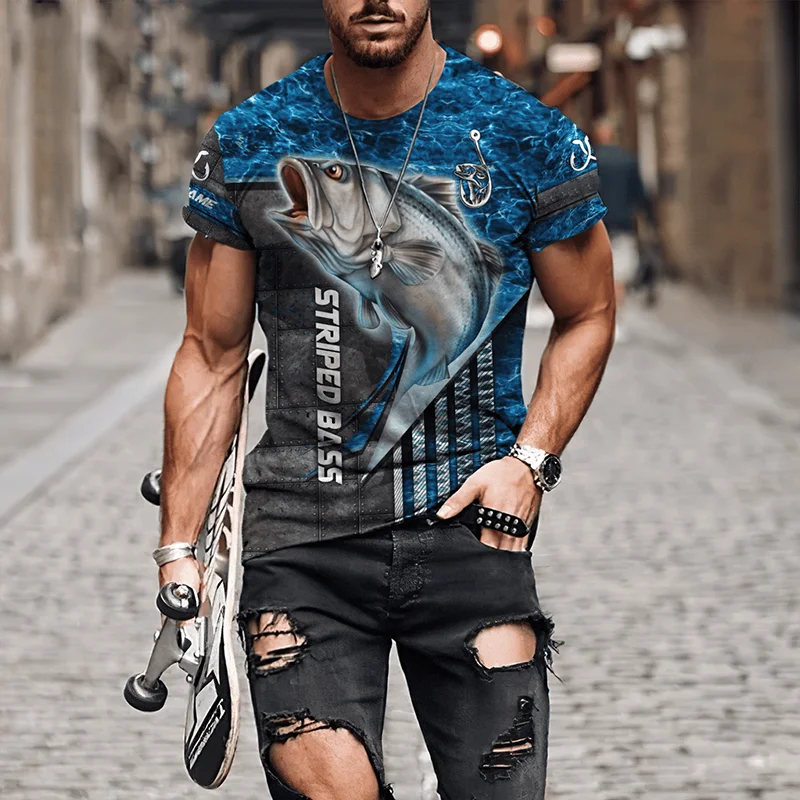 Free Shipping Mens T-Shirt For Men Fishing Graphic 3D Print Summer Tops Fish Oversized Tee Shirts Short Sleeve Fashion Casual
Free Shipping Mens T-Shirt For Men Fishing Graphic 3D Print Summer Tops Fish Oversized Tee Shirts Short Sleeve Fashion Casual