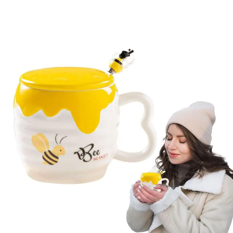 Керамическая чашка с мультяшными пчелами, милая кружка, ложка с крышкой и ложкой, кофейные чашки и кружки, кружки с Пчелой, медом, Пчелой, любимые кружки, кружка для напитков
Керамическая чашка с мультяшными пчелами, милая кружка, ложка с крышкой и ложкой, кофейные чашки и кружки, кружки с Пчелой, медом, Пчелой, любимые кружки, кружка для напитков