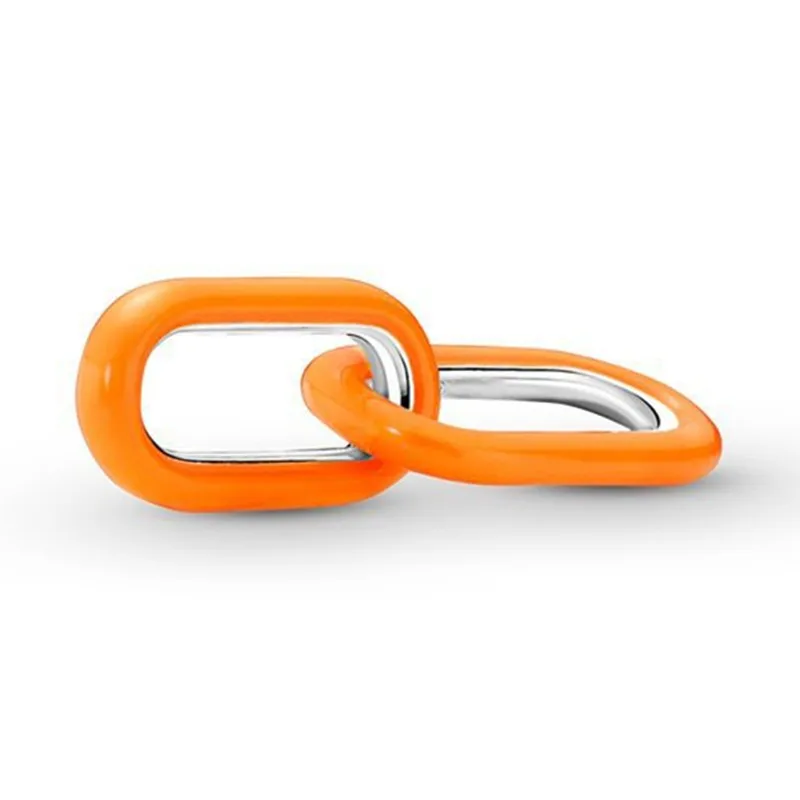 Authentic 925 Sterling Silver Pan ME Styling Bright Orange Double Link Charm Bead Fit Pandora Bracelet & Necklace Jewelry
Authentic 925 Sterling Silver Pan ME Styling Bright Orange Double Link Charm Bead Fit Pandora Bracelet & Necklace Jewelry