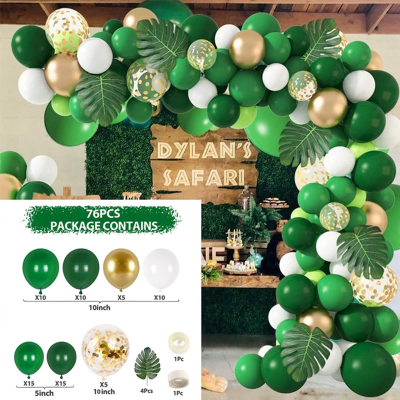 Jungle Party Decoration Balloon Backdrop Garland Forest Green Balloons Kit For Baby Shower Birthday Supplies Boy Latex Ballon
Jungle Party Decoration Balloon Backdrop Garland Forest Green Balloons Kit For Baby Shower Birthday Supplies Boy Latex Ballon