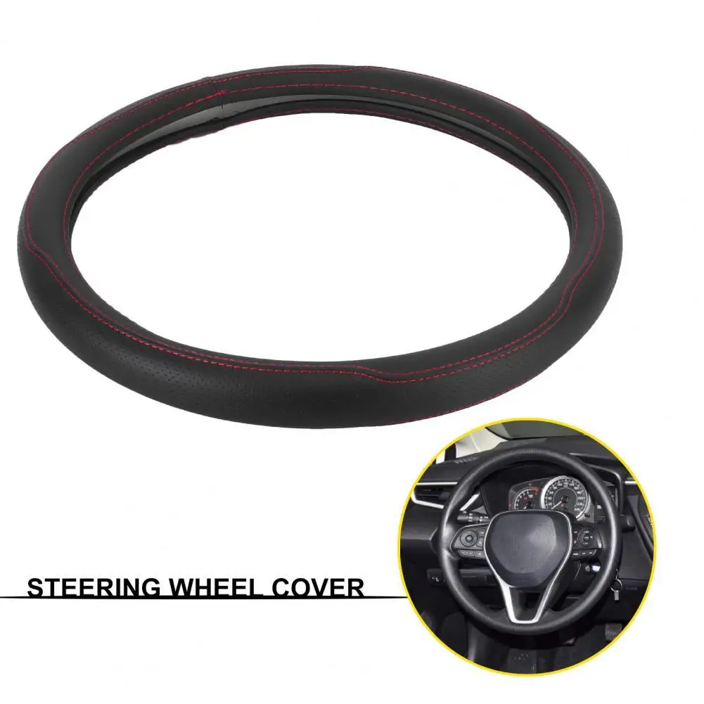 Car Steering Wheel Cover Universal Sweat-proof Microfiber Faux Leather Anti-slip Steering Wheel Protector for Vehicles
Car Steering Wheel Cover Universal Sweat-proof Microfiber Faux Leather Anti-slip Steering Wheel Protector for Vehicles
