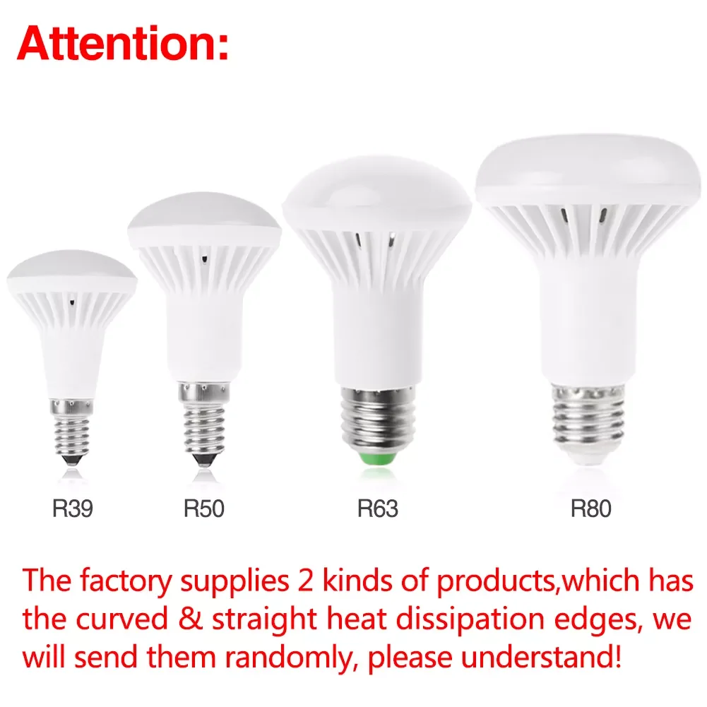 

10Pcs led E27/E14 LED Light Bulb Lamp E27 3W 5W 7W 9W 12W high lumens R39 R50 R63 R80 bulb 220V 85-265V Spotlight Umbrella Bulbs