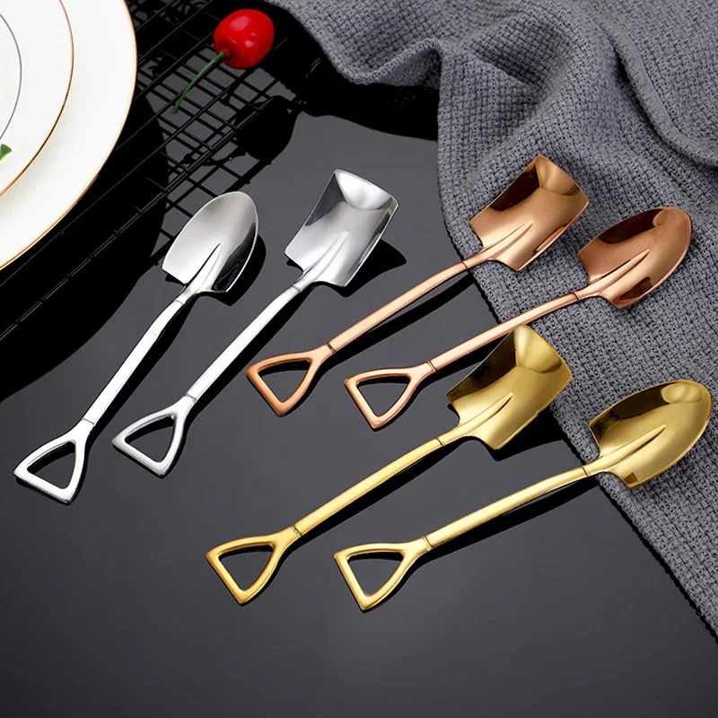 Creative Retro Dessert Shovel 304 Stainless Steel Coffee Spoon Watermelon Ice Cream Spoons Tip Flat Shovel Gift Tableware Home
Creative Retro Dessert Shovel 304 Stainless Steel Coffee Spoon Watermelon Ice Cream Spoons Tip Flat Shovel Gift Tableware Home