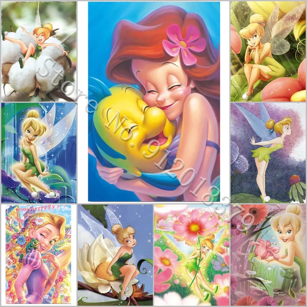 Tinkerbell Alice Ariel Frozen Disney Princess Diy Diamond Painting Cartoon Disney Movies Diamond Embroidery Mosaic Art Stickers
Tinkerbell Alice Ariel Frozen Disney Princess Diy Diamond Painting Cartoon Disney Movies Diamond Embroidery Mosaic Art Stickers