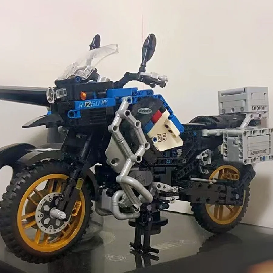 Конструктор MOC детский, гоночный мотоцикл, игрушечные блоки, высокотехнологичная серия R1250 GS
Конструктор MOC детский, гоночный мотоцикл, игрушечные блоки, высокотехнологичная серия R1250 GS