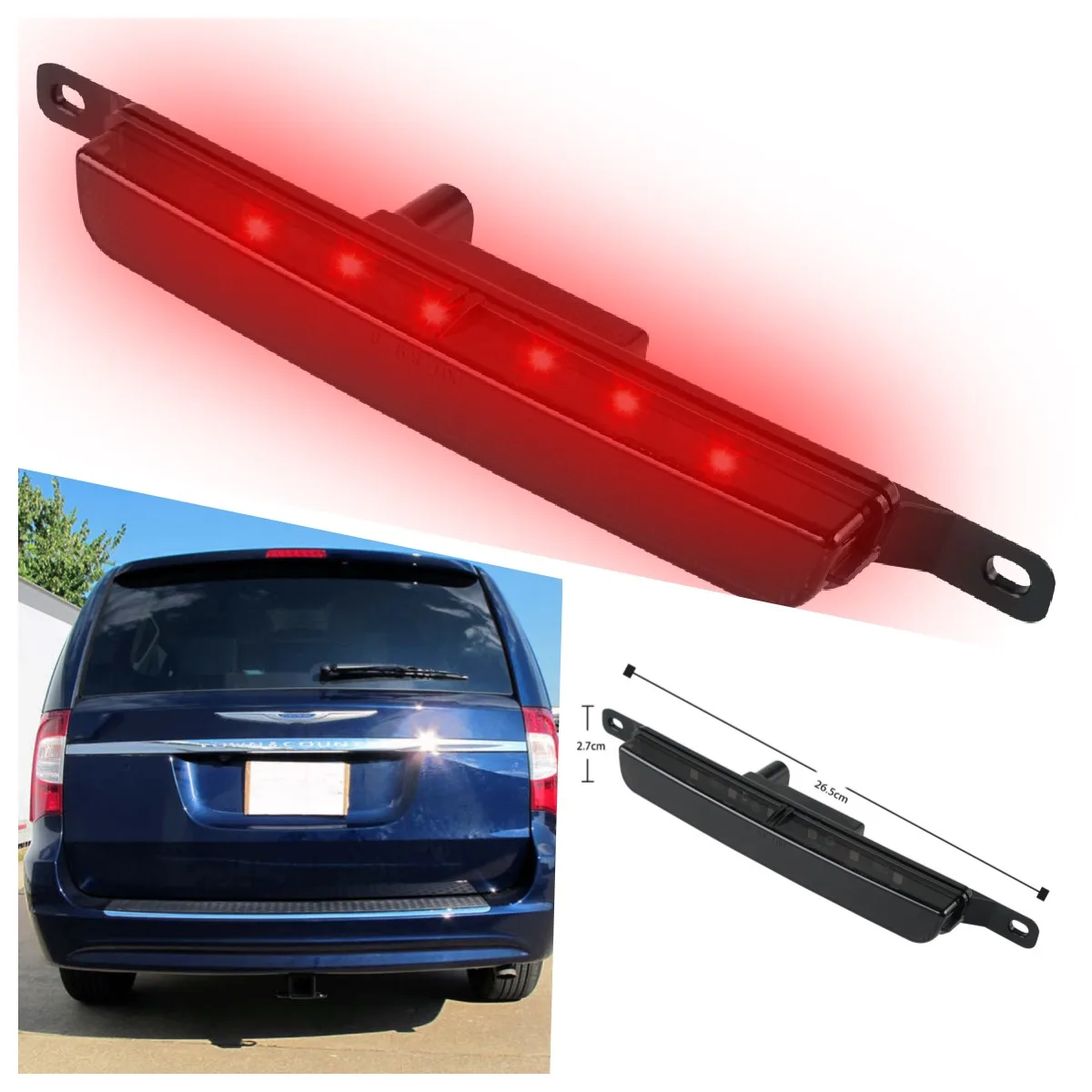 1 шт., светодиодный стоп-сигнал заднего хода
1 шт., светодиодный стоп-сигнал заднего хода