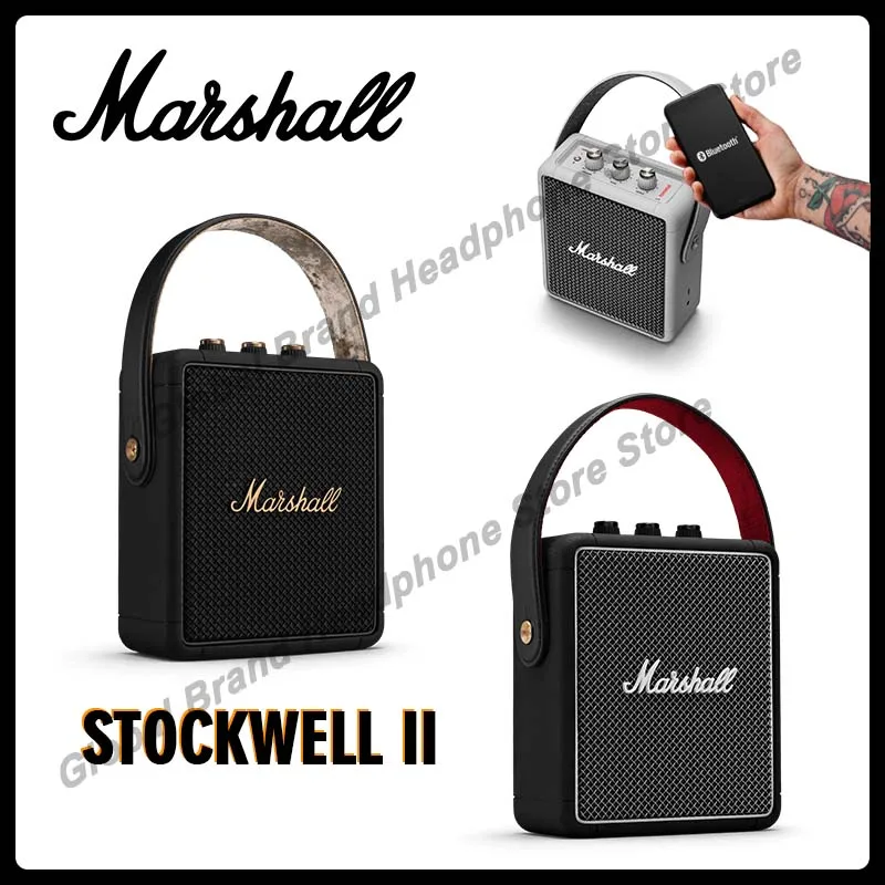 Original Marshall Stockwell II Wireless Bluetooth Speaker Portable Outdoor Travel IPX4 Waterproof Subwoofer Party Speaker
Original Marshall Stockwell II Wireless Bluetooth Speaker Portable Outdoor Travel IPX4 Waterproof Subwoofer Party Speaker