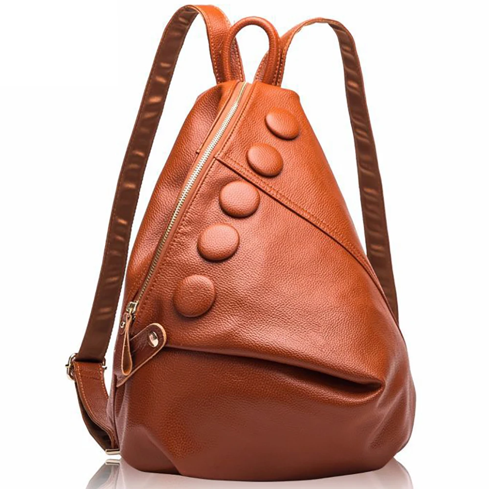 Brand Women Genuine Leather Backpacks Bag For Girls Fashion Buttons School Shoulder Package Female Casual Handbags High Quality
Brand Women Genuine Leather Backpacks Bag For Girls Fashion Buttons School Shoulder Package Female Casual Handbags High Quality