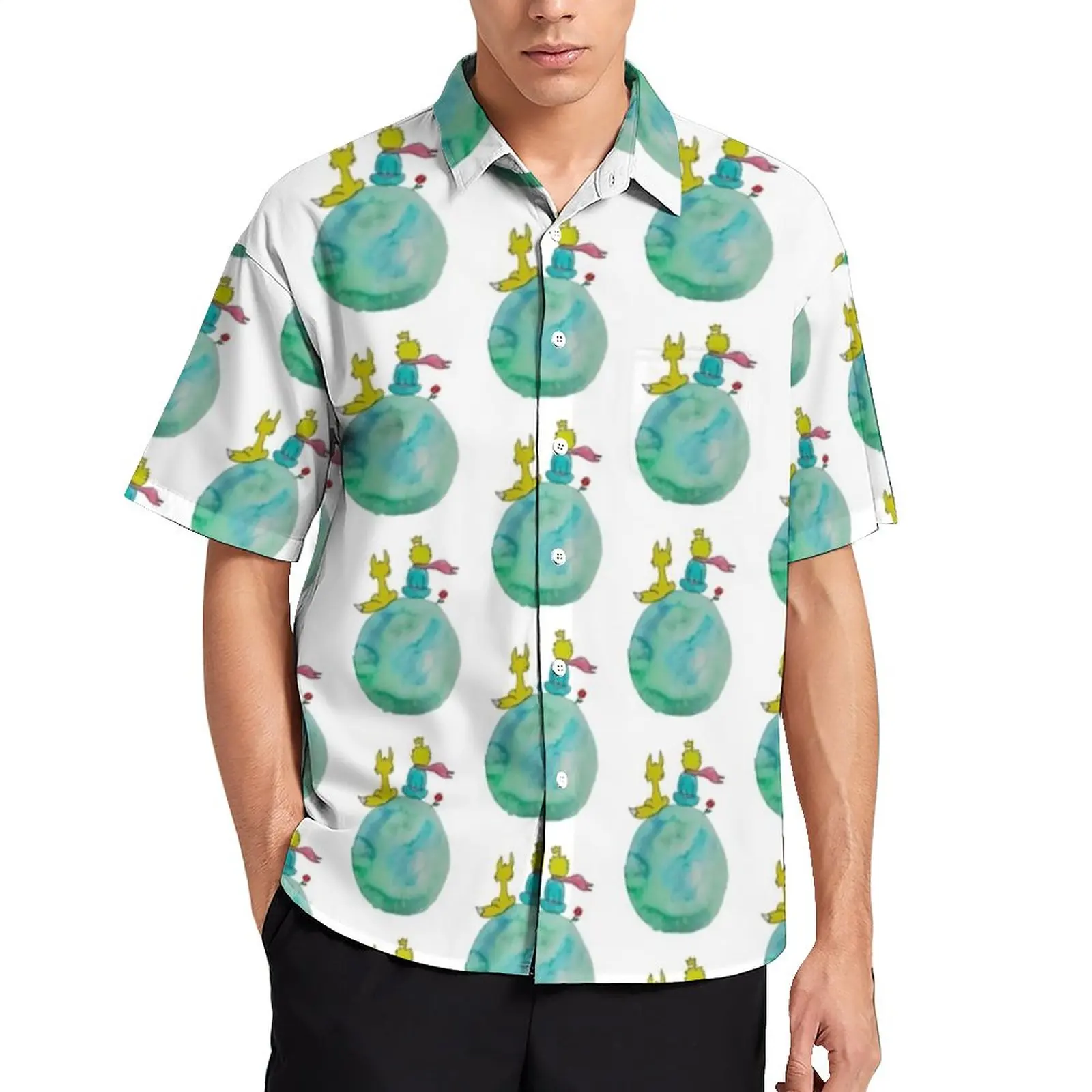 The Little Prince Casual Shirts Cute Fox Print Vacation Shirt Hawaiian Stylish Blouses Men Pattern Plus Size 3XL 4XL
The Little Prince Casual Shirts Cute Fox Print Vacation Shirt Hawaiian Stylish Blouses Men Pattern Plus Size 3XL 4XL
