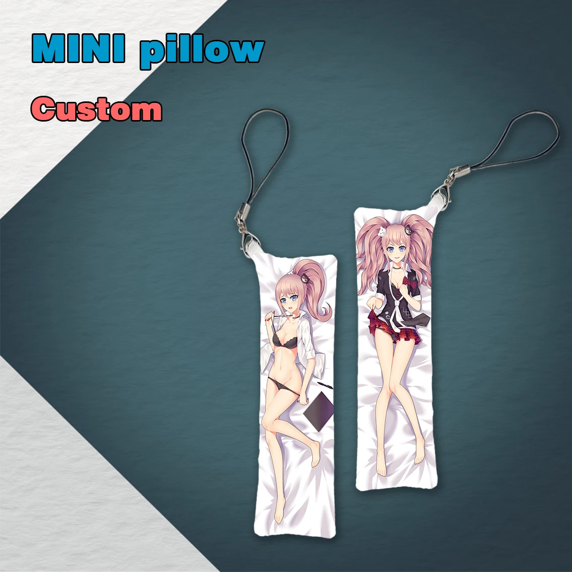 Danganronpa: Trigger Happy Havoc Junko Enoshima Mini Dakimakura Keychain Pillow Hanging Ornament Phone Strap Cute Gift 3x10cm
Danganronpa: Trigger Happy Havoc Junko Enoshima Mini Dakimakura Keychain Pillow Hanging Ornament Phone Strap Cute Gift 3x10cm