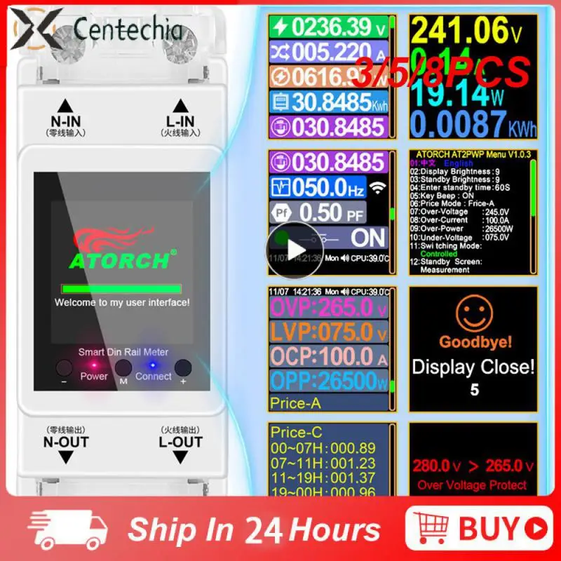 3/5/8PCS 100a Power Monitor Timer Function High Quality Electric Energy Meter Live View Voice Control Household Power Monitor
3/5/8PCS 100a Power Monitor Timer Function High Quality Electric Energy Meter Live View Voice Control Household Power Monitor