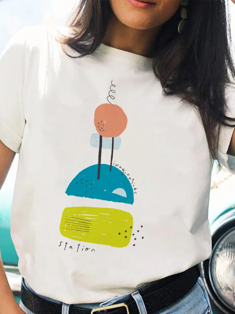 Colorful Tshirt Graphic Women T-shirt Printed Lively Short Sleeves T-shirts O-neck For Woman 2022 Girls Printing Tops Summer
Colorful Tshirt Graphic Women T-shirt Printed Lively Short Sleeves T-shirts O-neck For Woman 2022 Girls Printing Tops Summer