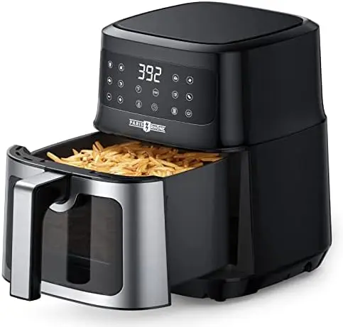 RHÔNE 5L Air Fryer with Visible Window, Energy-Saving 8-in-1 Air Fryer Oven with One Touch Control, Compact Oilless Small Oven
RHÔNE 5L Air Fryer with Visible Window, Energy-Saving 8-in-1 Air Fryer Oven with One Touch Control, Compact Oilless Small Oven