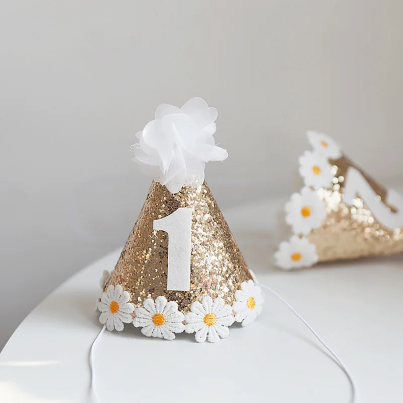 Ins Kids Birthday Party Hat 1 2 Baby Shower Daisy Theme Birthday Headwear Hat 
Ins Kids Birthday Party Hat 1 2 Baby Shower Daisy Theme Birthday Headwear Hat