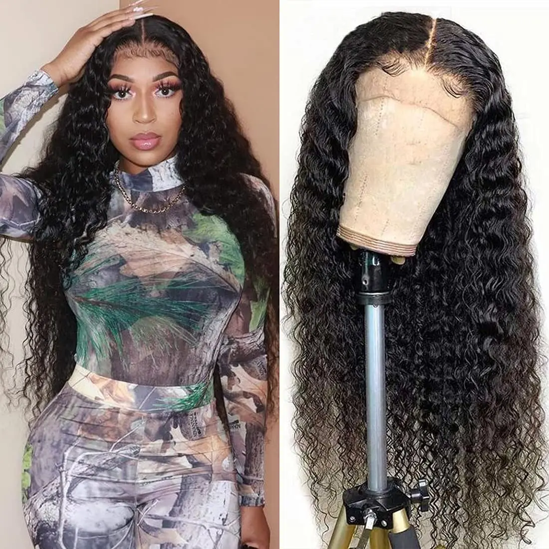 Deep Wave Lace Front Wigs for Women Pre Plucked Curly Synthetic Wig with Baby Hair 13x4x1 Transparent Lace Wigs Heat Resistant
Deep Wave Lace Front Wigs for Women Pre Plucked Curly Synthetic Wig with Baby Hair 13x4x1 Transparent Lace Wigs Heat Resistant