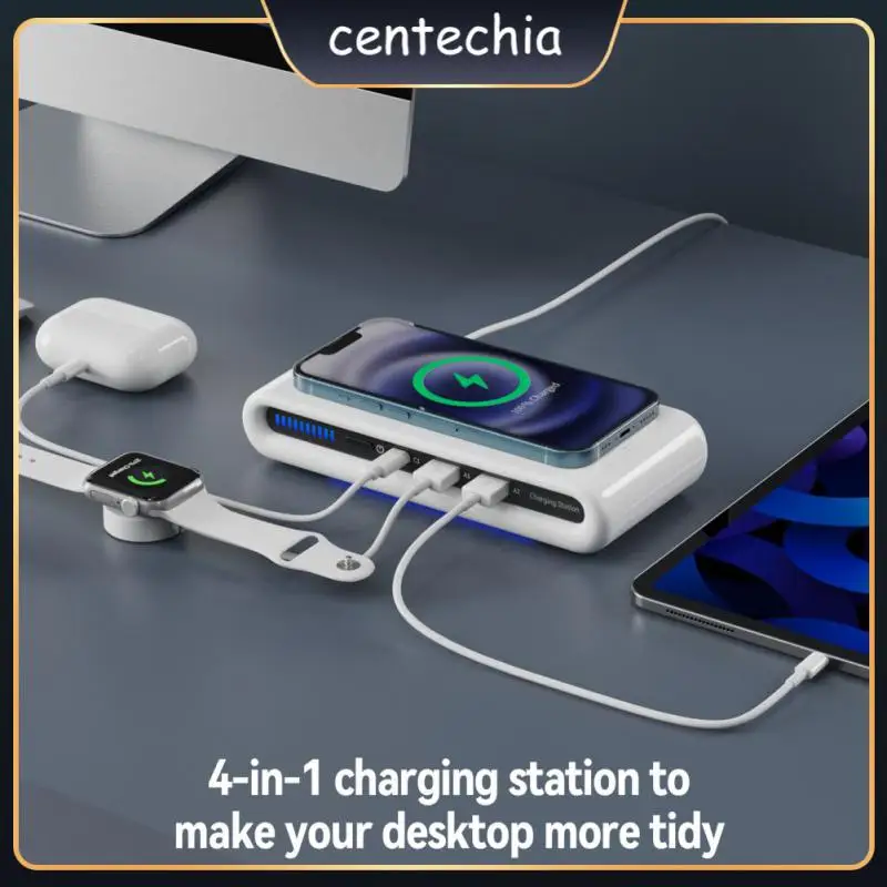 Multifunctional Charging Pad 4 In 1 15w Wireless Charger With Ambient Light For Iphone12 13 Samsung S22 Phone Accessories
Multifunctional Charging Pad 4 In 1 15w Wireless Charger With Ambient Light For Iphone12 13 Samsung S22 Phone Accessories