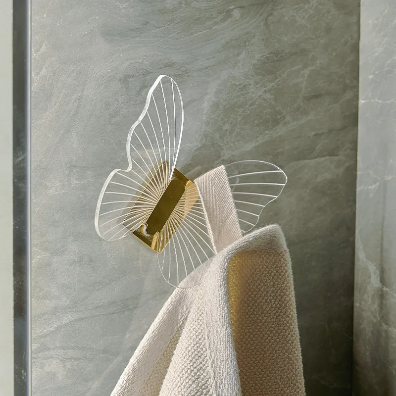 New Europe Luxury Robe Hook Acrylic Butterfly Decorative Hangers Kirsite Towel Rack Clothes Hook Bathroom Accessories
New Europe Luxury Robe Hook Acrylic Butterfly Decorative Hangers Kirsite Towel Rack Clothes Hook Bathroom Accessories