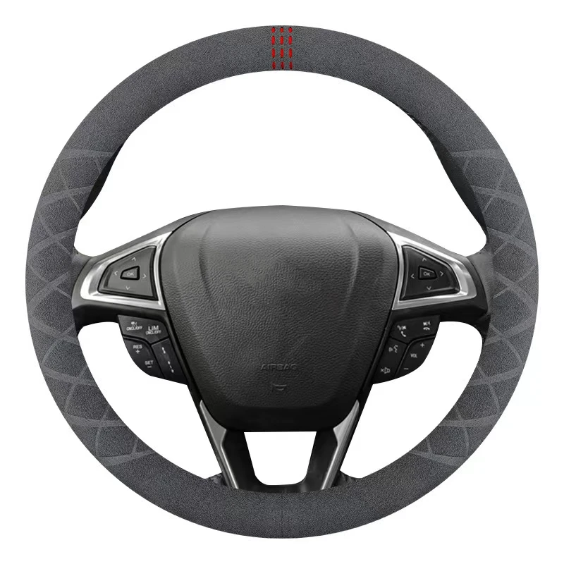 38CM Artificial Leather Marker Car Steering Wheel Cover For Ford Mondeo 2014-2020 Edge Galaxy S-Max 2015 2016 2017 2018-2020
38CM Artificial Leather Marker Car Steering Wheel Cover For Ford Mondeo 2014-2020 Edge Galaxy S-Max 2015 2016 2017 2018-2020