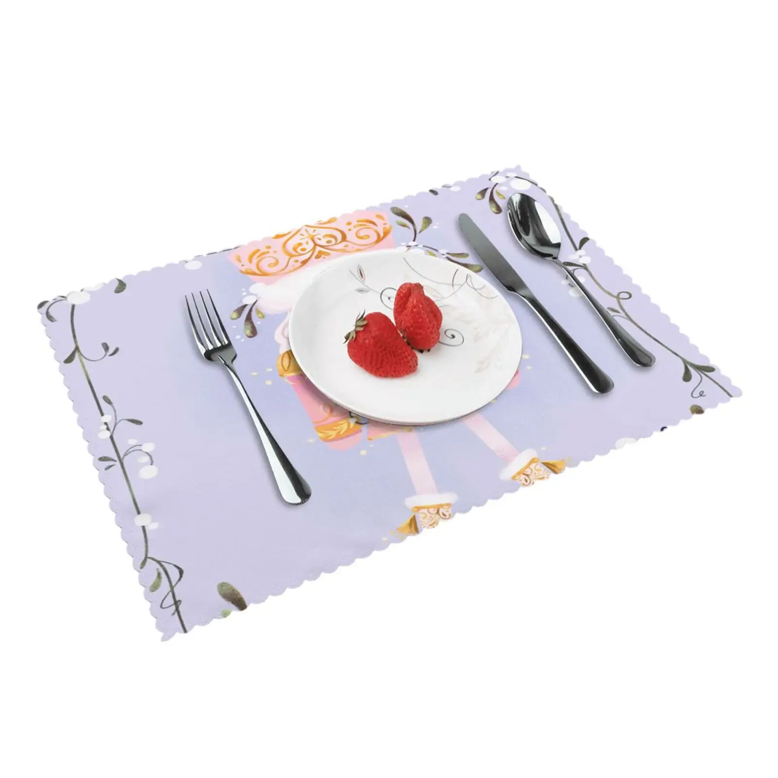 Nutcracker Set of 4 Table Mat Single Side Printed 12x18 Inch Polyester Luxury Placemat for Dining Table Christmas Stocked
Nutcracker Set of 4 Table Mat Single Side Printed 12x18 Inch Polyester Luxury Placemat for Dining Table Christmas Stocked